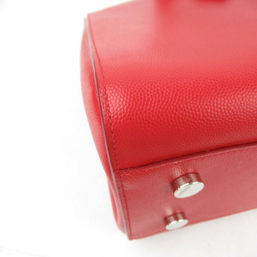 Saint Laurent red leather tote bag - Picture 6 of 10